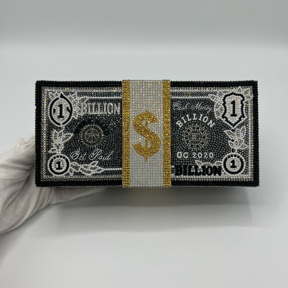 RARE JUDITH LEIBER STACK OF CASH BILLIONS - Picture 10 of 11